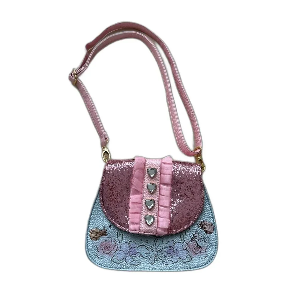 Disney Crossbody Bag Sleeping Beauty Sparkles Rhinestones Walt Disney World Kids